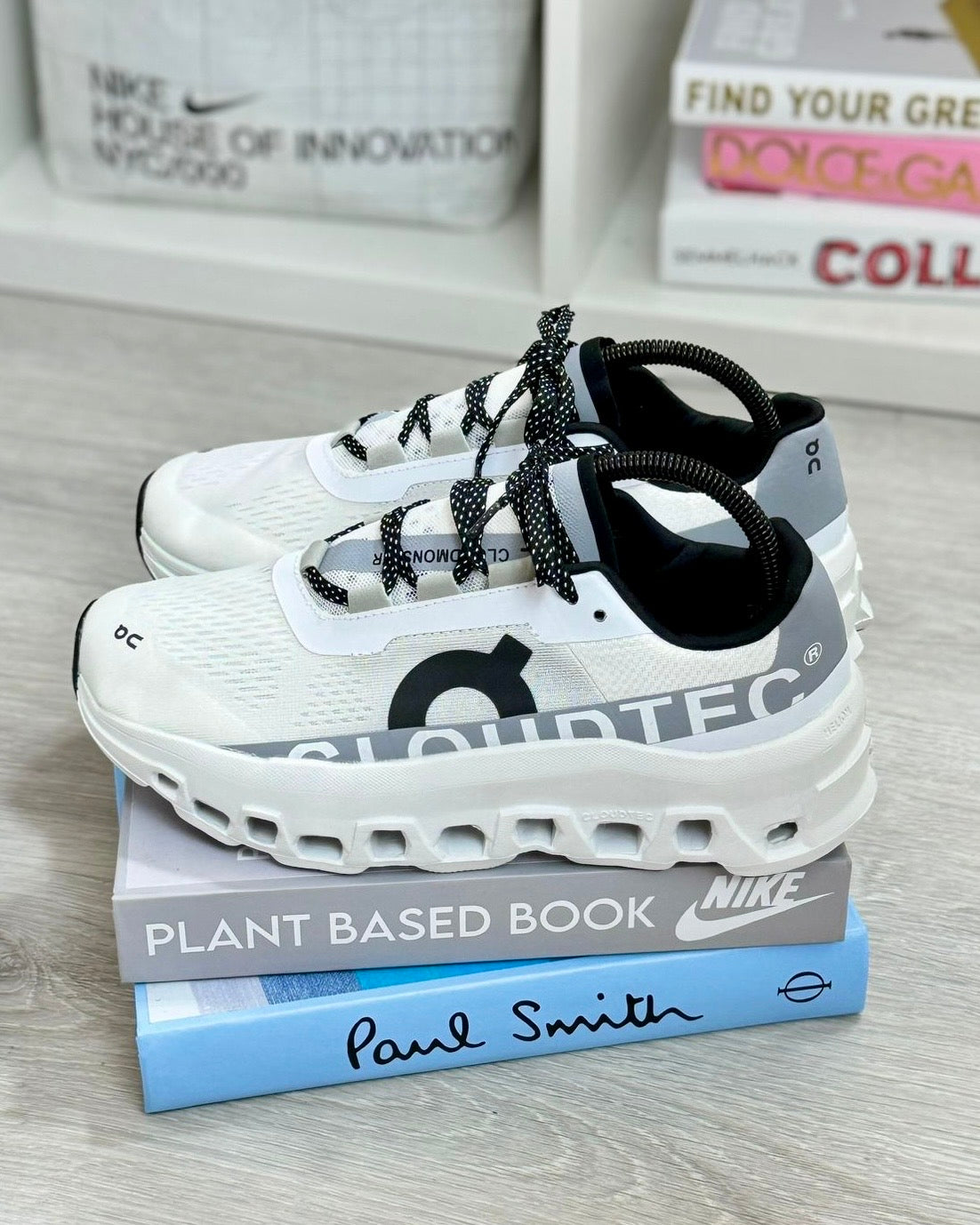 Zapatillas On Cloudswift Monster A color blanco vista superior