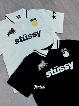 Stüssy Polo Clásica “Blanco / Negro”