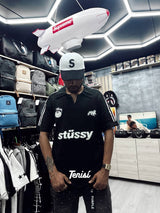 Stüssy Polo Clásica “Blanco / Negro” vista 4