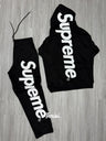 Supreme Big Logo Hooded Sweatshirt y Sweatpant “Negro”