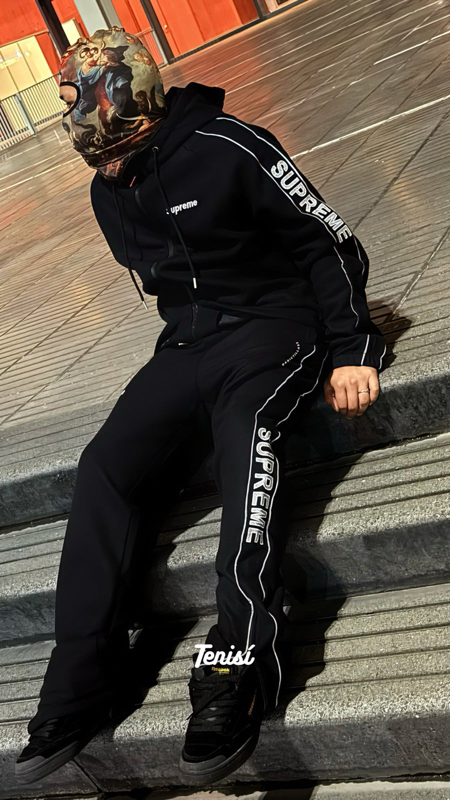 Supreme Reflective Zip Up Hooded Sweatshirt y Sweatpant — pago contra entrega en Colombia