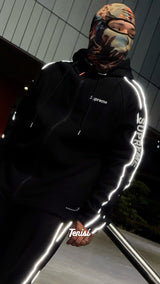 Supreme Reflective Zip Up Hooded Sweatshirt y Sweatpant vista 5