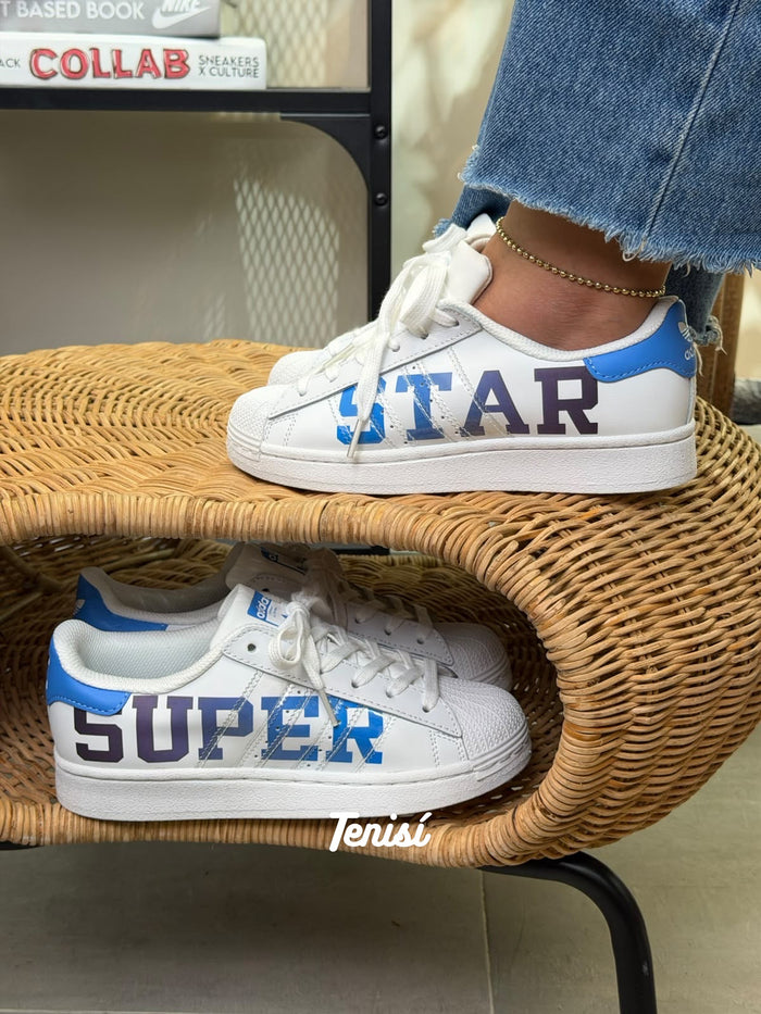 adidas Superstar “Super Star Blue” look 3